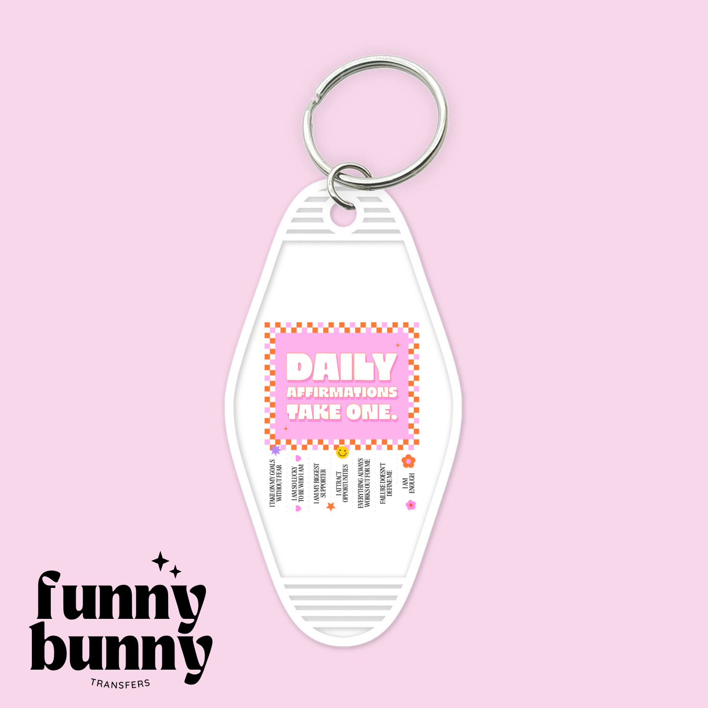 Affirmations Take One - Motel Keychain