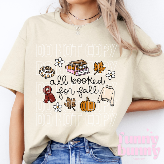 All Booked For Fall - DTF Transfer