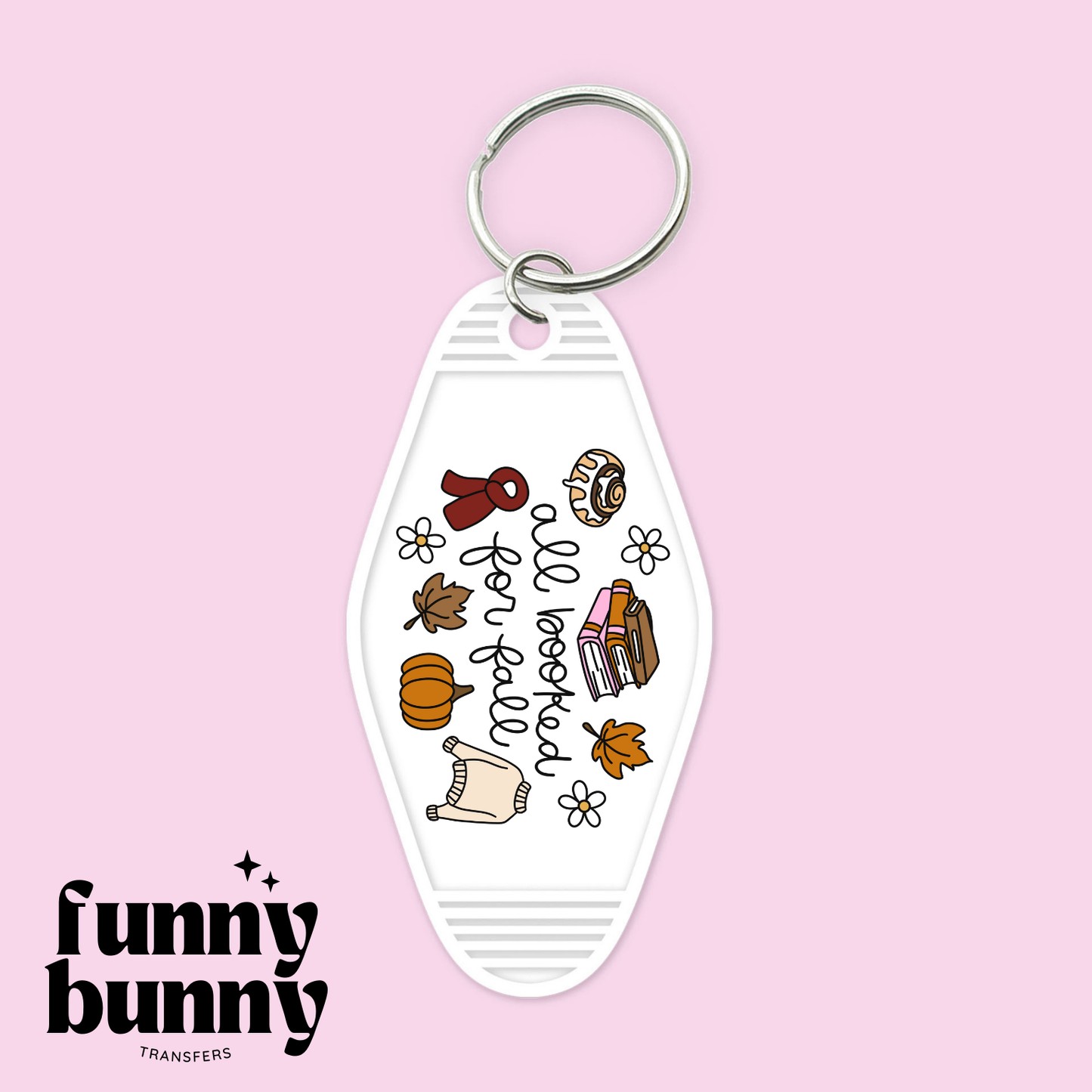All Booked For Fall - Motel Keychain