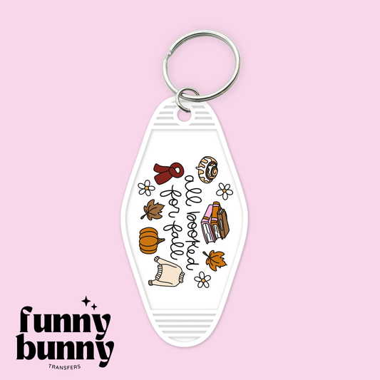 All Booked For Fall - Motel Keychain