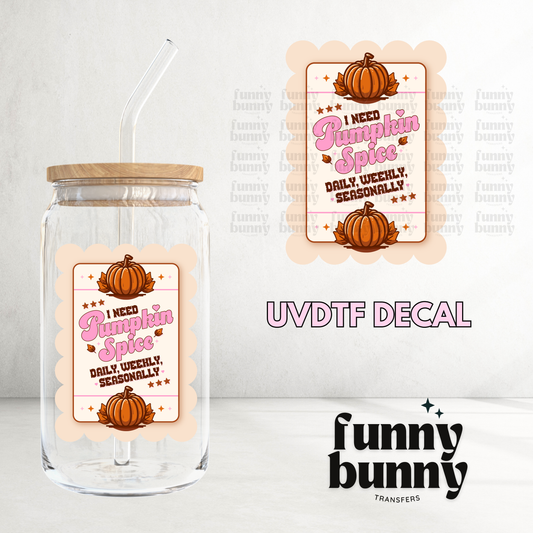 Almond Pumpkin Spice - UVDTF Decal