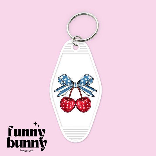 American Cherry Bow - Motel Keychain