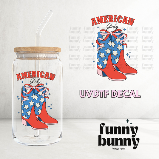 American Girly Boots - UVDTF Decal