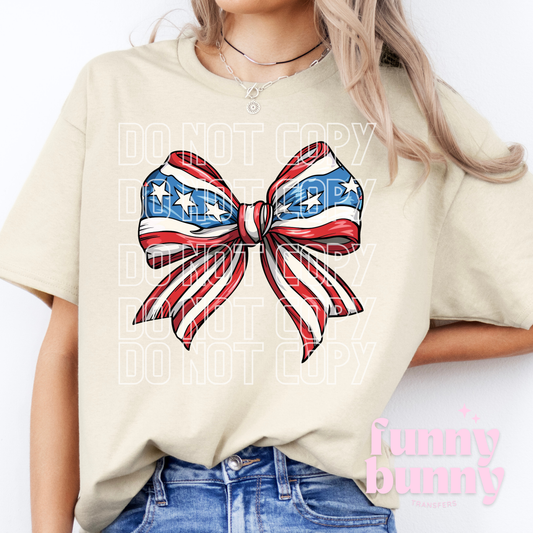 American Girly Bow - DTF Transfer