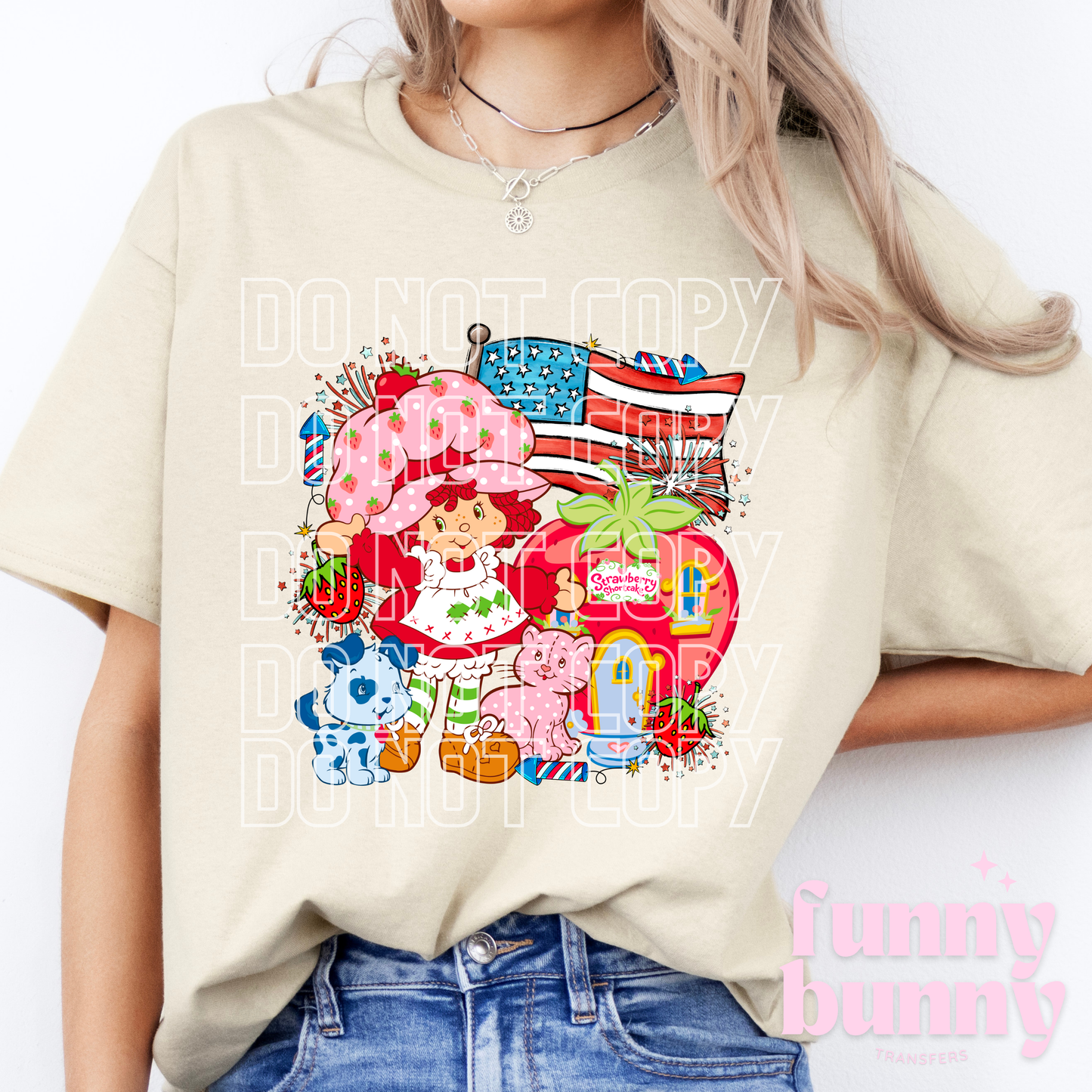 American Strawberry Shortcake - DTF Transfer