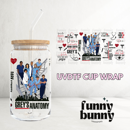 Anatomy - 16oz UVDTF Cup Wrap