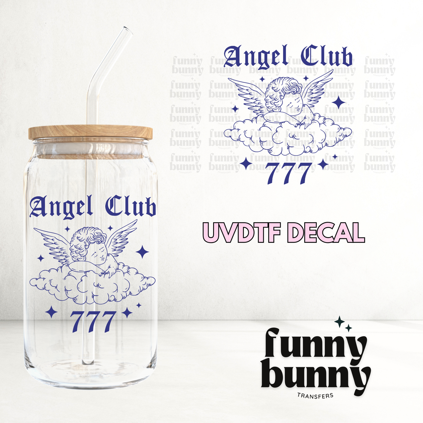 Angel Club 777 - UVDTF Decal