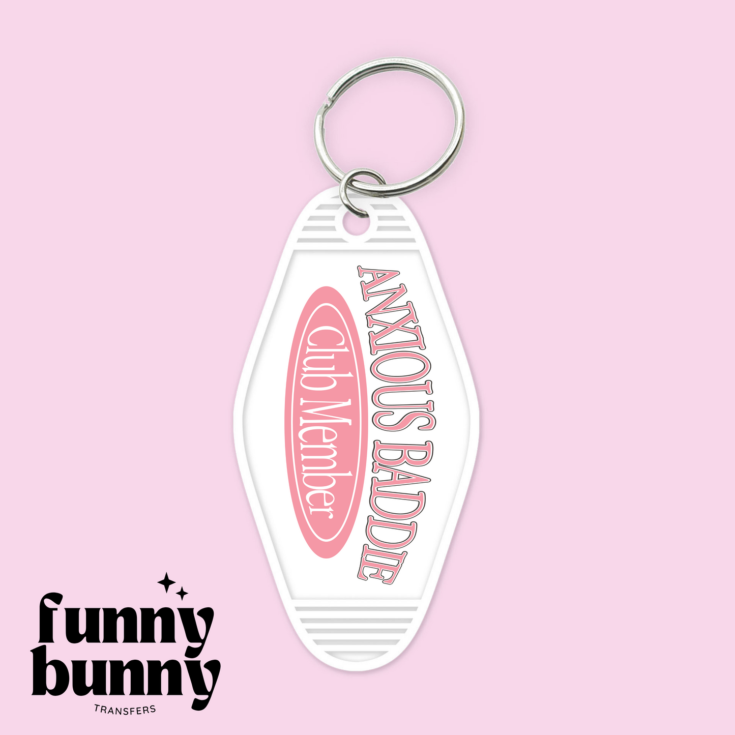 Anxious Baddie Club - Motel Keychain