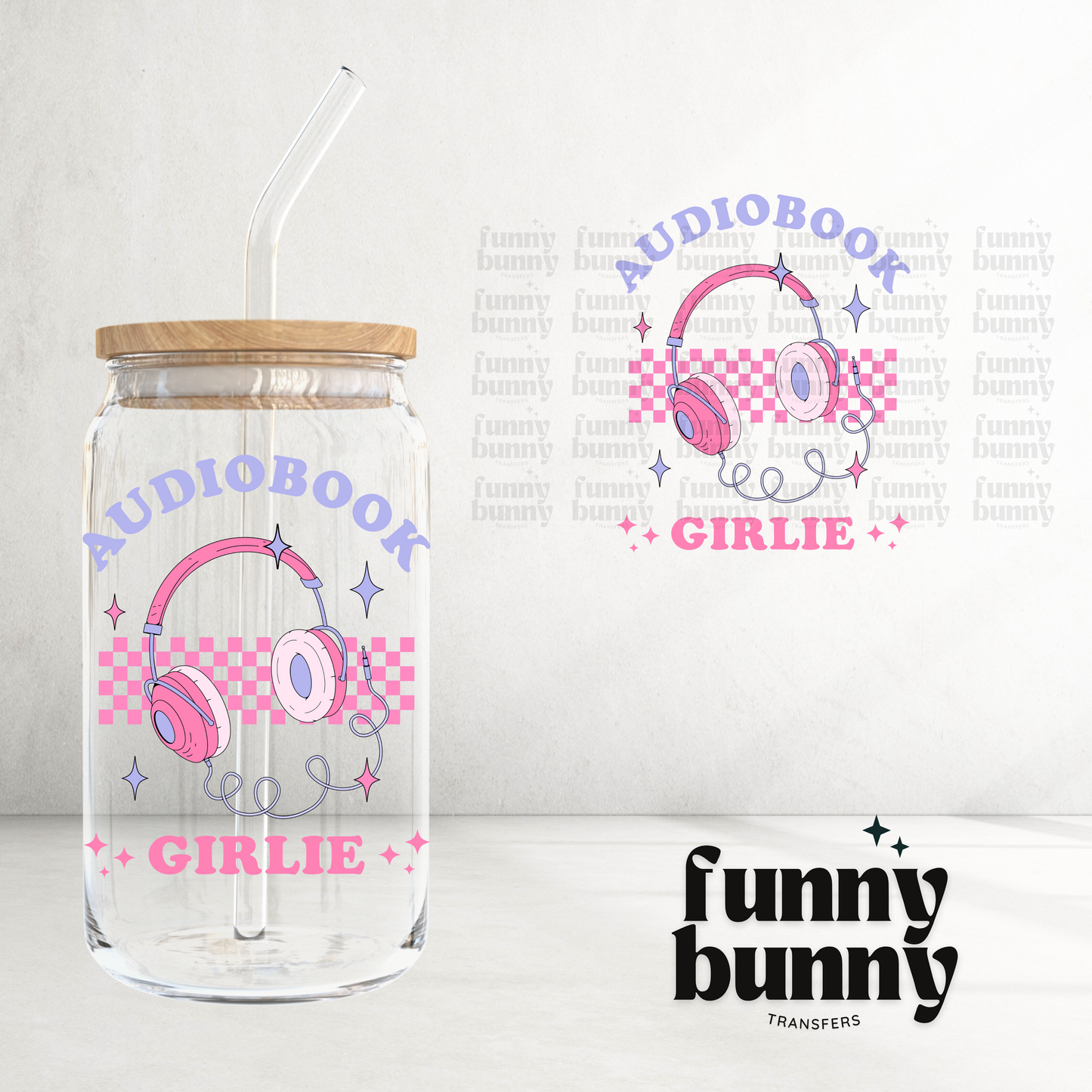 Audiobook Girlie - UVDTF Decal