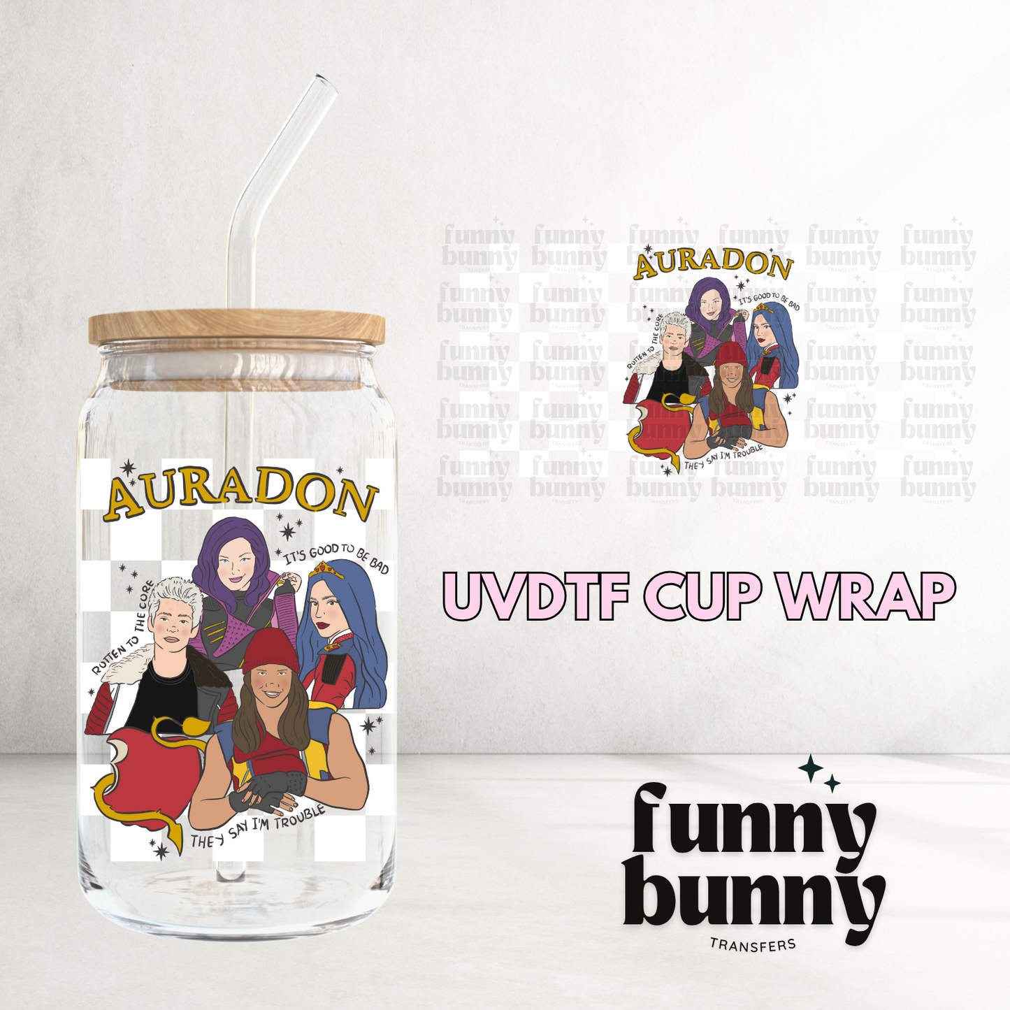 Auradon Gang - 16oz UVDTF Cup Wrap