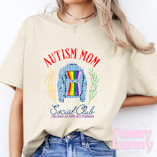 Autism Mom Social Club - DTF Transfer