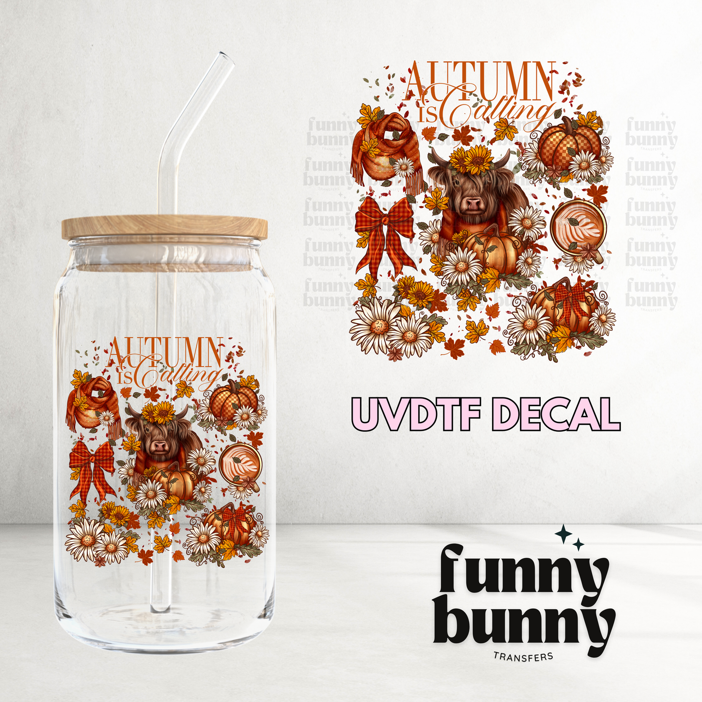 Autumn Is Calling - UVDTF Decal