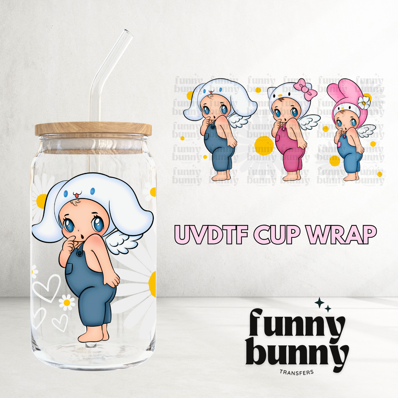 Baby Angel Cuties - 16oz UVDTF Cup Wrap
