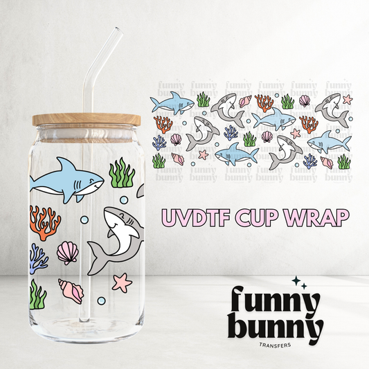 Baby Shark - 16oz UVDTF Cup Wrap
