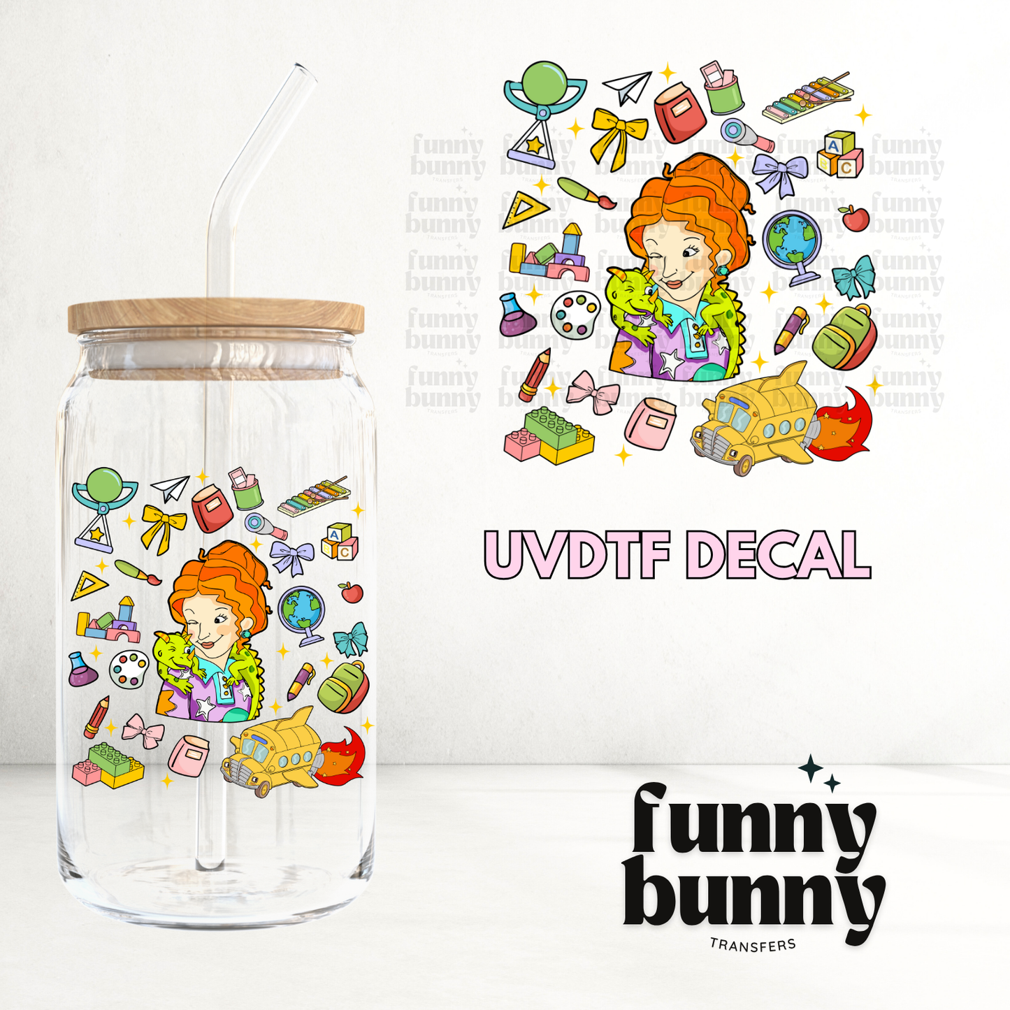 Back To School Things - UVDTF Decal