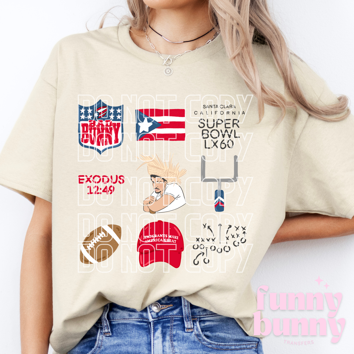 Bad Bunny Super Bowl II - DTF Transfer