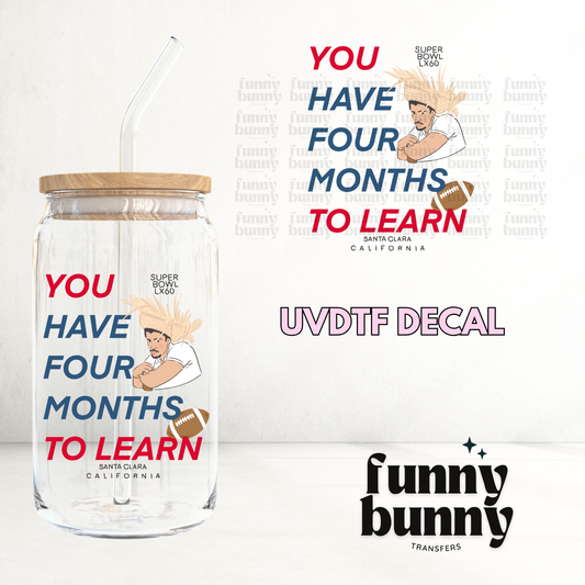 Bad Bunny Super Bowl LX60 - UVDTF Decal