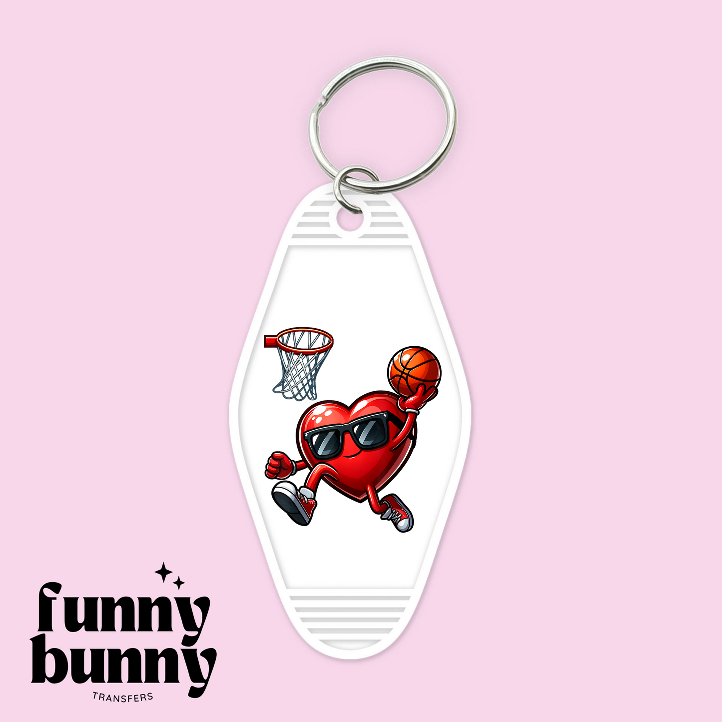 Basketball Heart - Motel Keychain