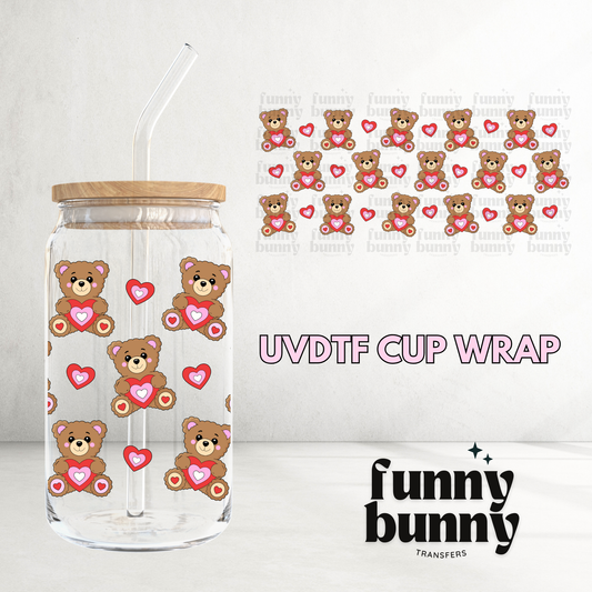 Bears & Hearts - 16oz UVDTF Cup Wrap