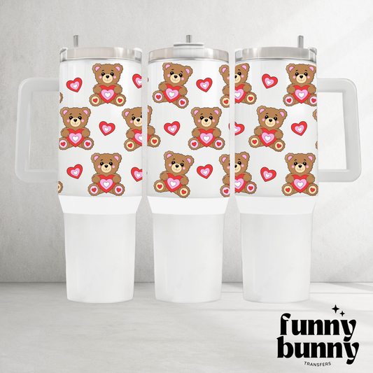 Bears & Hearts - 40oz UVDTF Tumbler Wrap