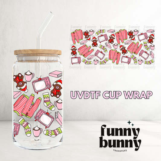 Beary Much Cozy - 16oz UVDTF Cup Wrap