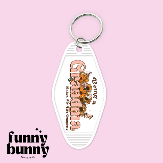 Being A Grandma - Motel Keychain