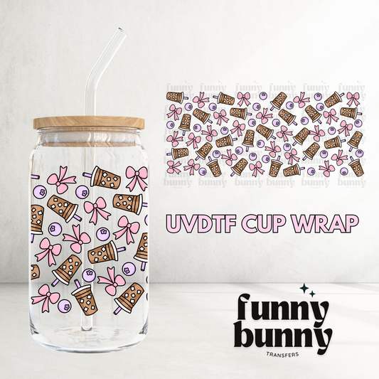 Berries Latte - 16oz UVDTF Cup Wrap