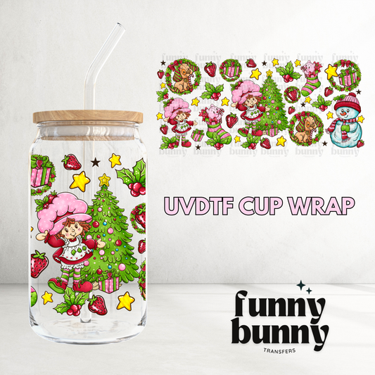 Berry Christmas  - 16oz UVDTF Cup Wrap