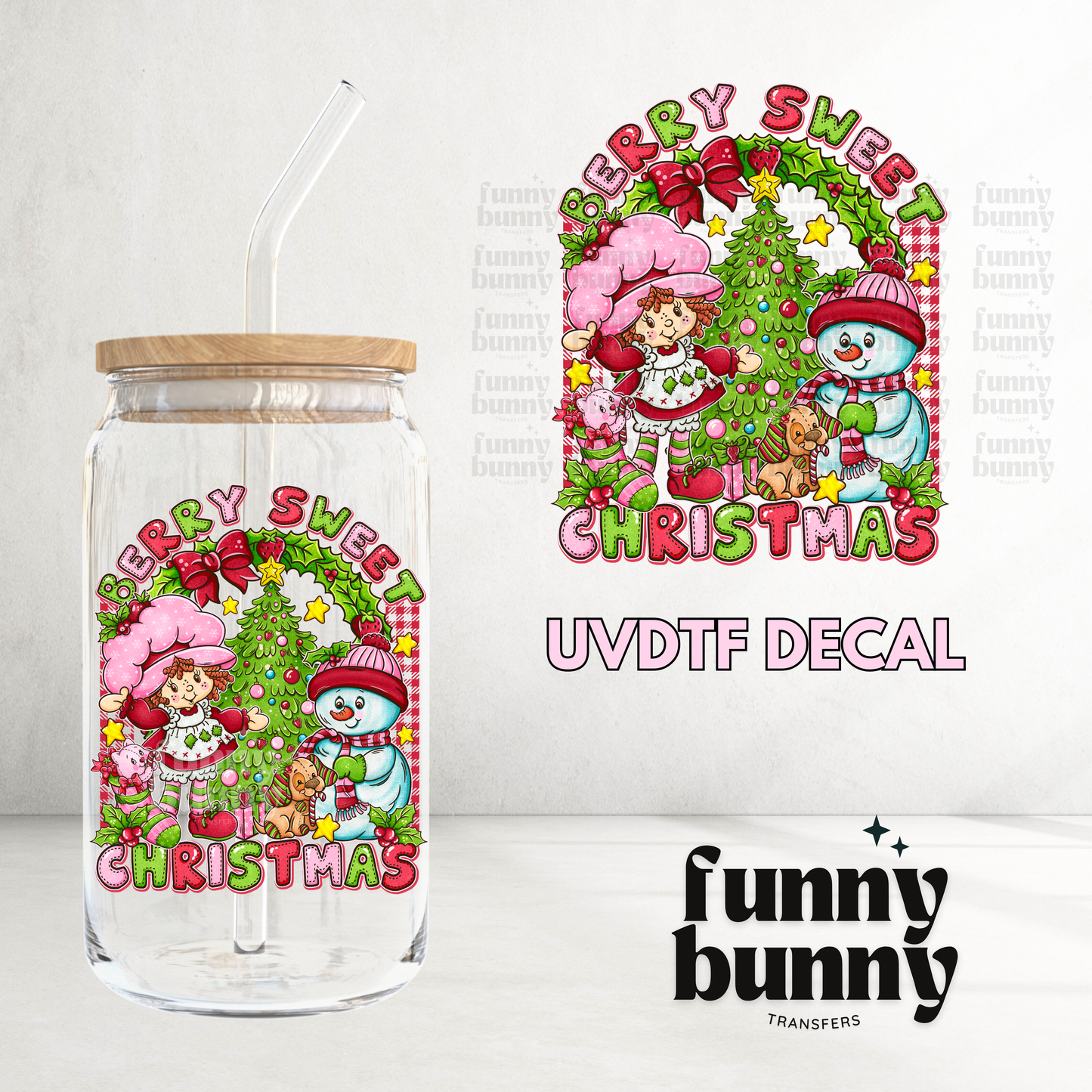 Berry Christmas - UVDTF Decal