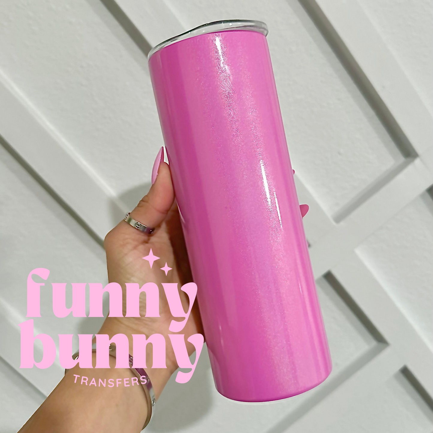 20oz Glitter Metal Tumbler