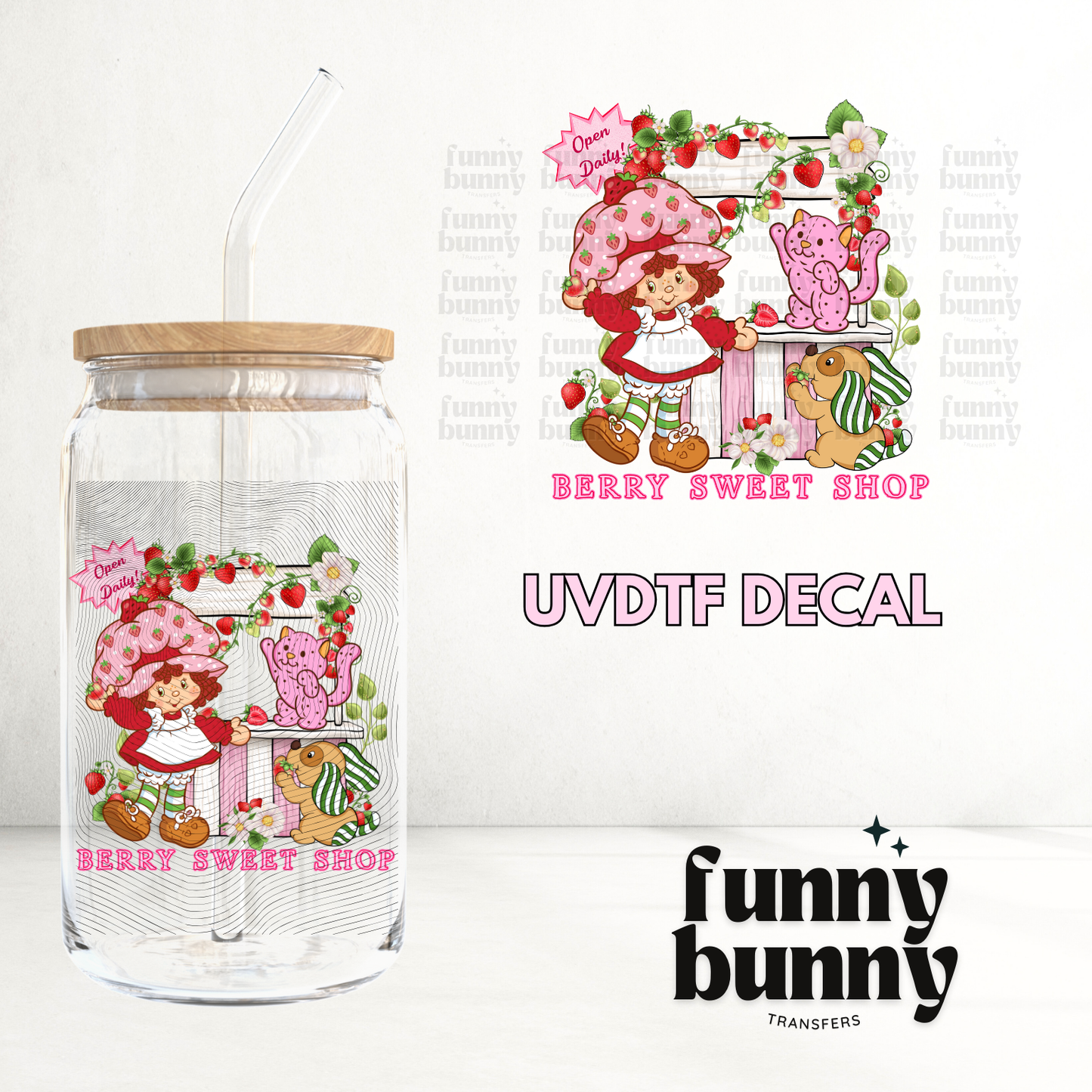 Berry Sweet Shop - UVDTF Decal
