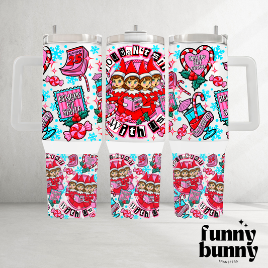 Beware Of Santa - 40oz UVDTF Tumbler Wrap