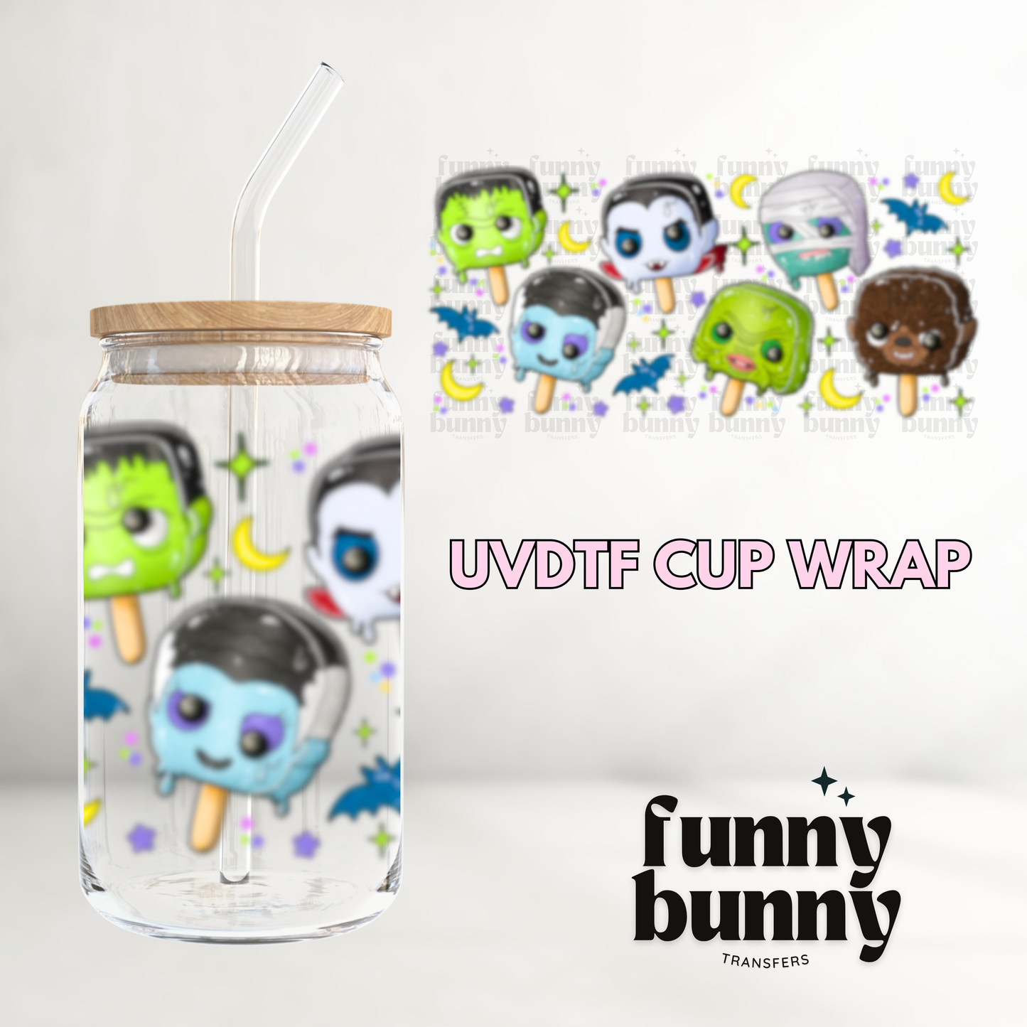 Beware Popsicle - 16oz UVDTF Cup Wrap