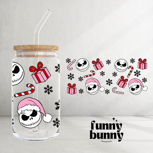 Black Pink Nightmare Holiday - 16oz UVDTF Cup Wrap