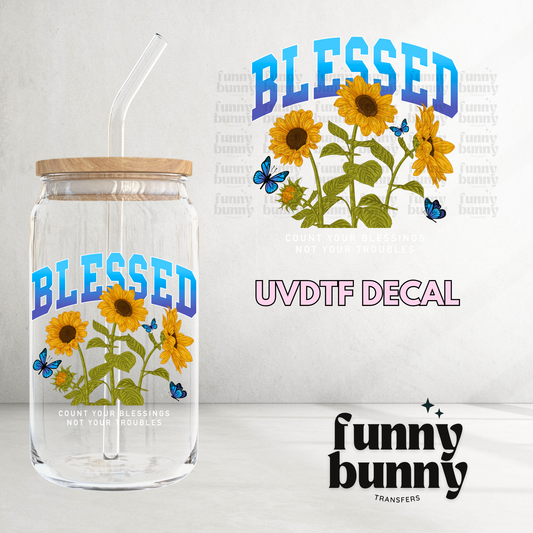 Blessed - UVDTF Decal