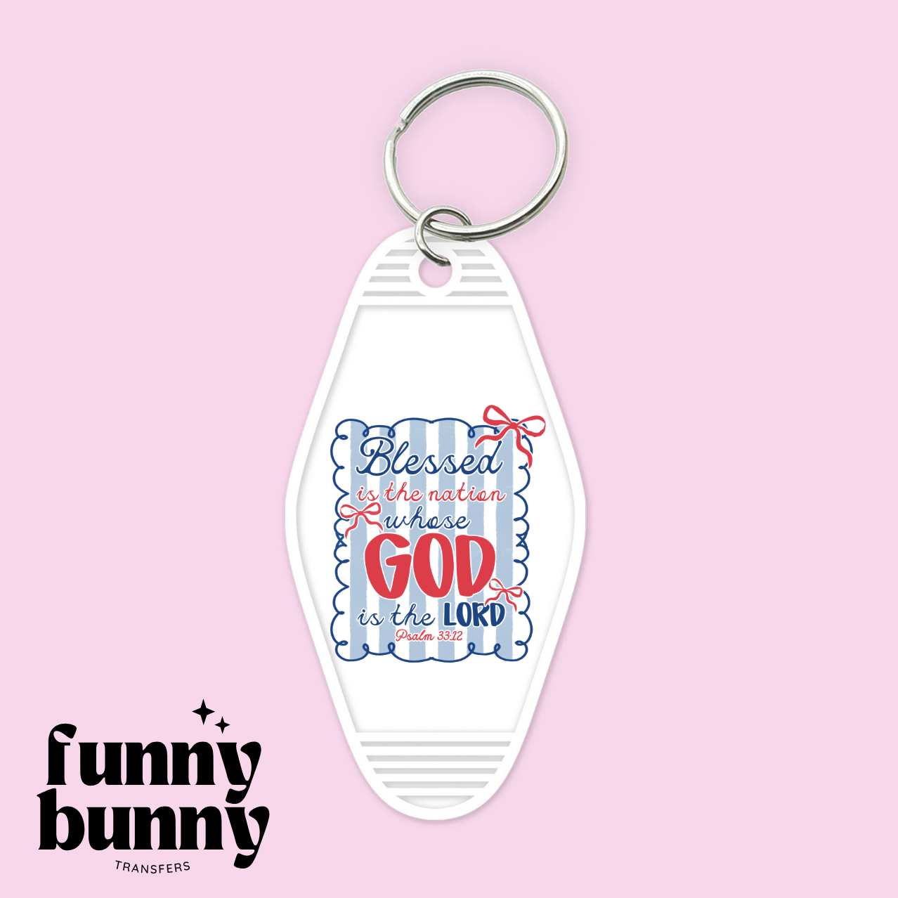 Blessed The Nation - Motel Keychain