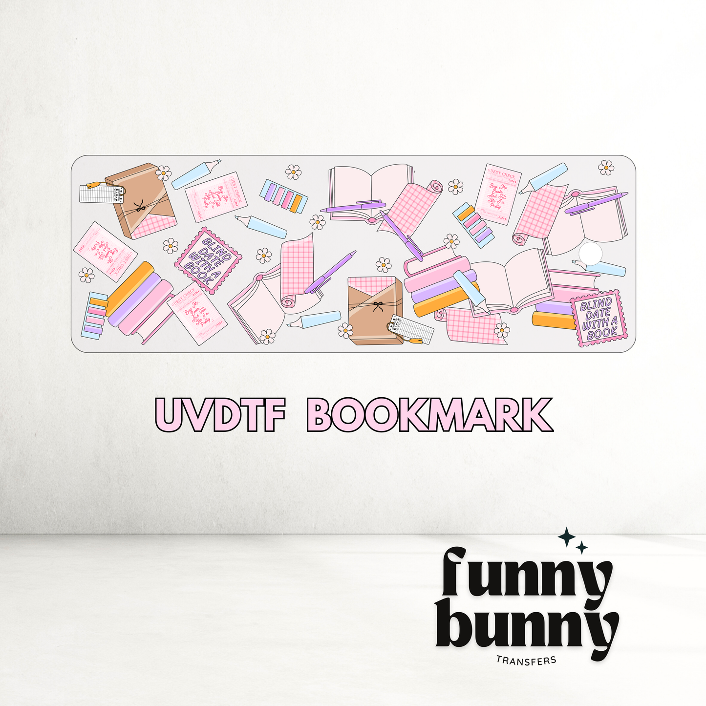 Blind Date Book - UVDTF Bookmark Decal