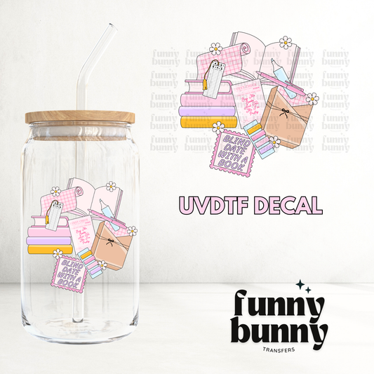 Blind Date With A Book - UVDTF Decal