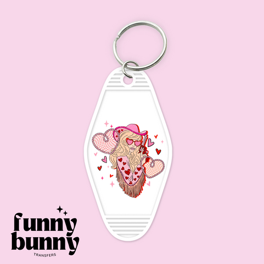 Blondie Cowgirl Heart - Motel Keychain