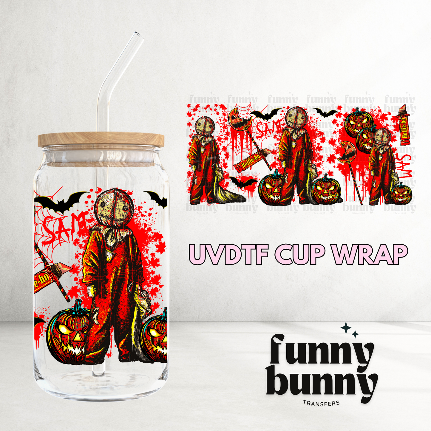 Bloody Sam - 16oz UVDTF Cup Wrap