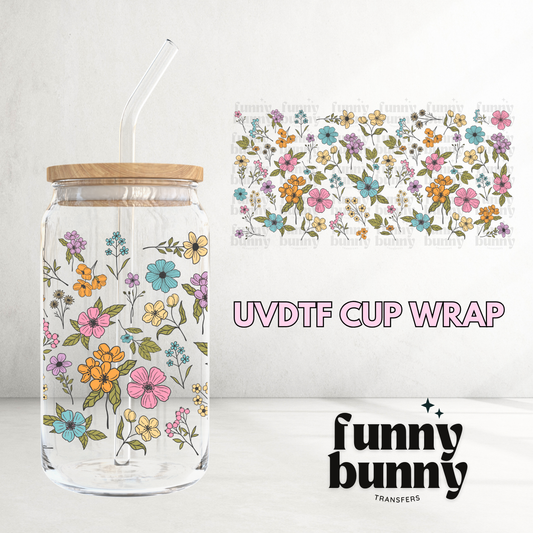 Blooming Garden - 16oz UVDTF Cup Wrap