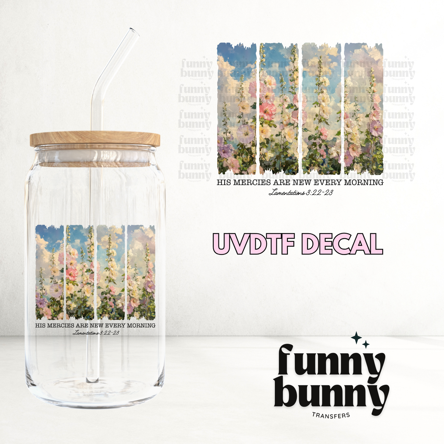 Blooming Mornings - UVDTF Decal