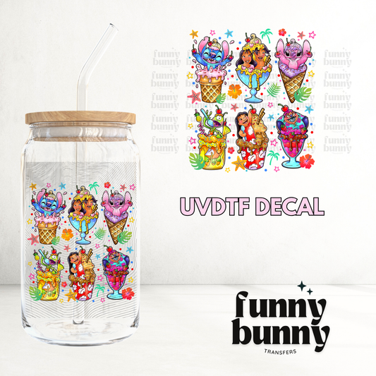 Blue Alien Ice Cream - UVDTF Decal