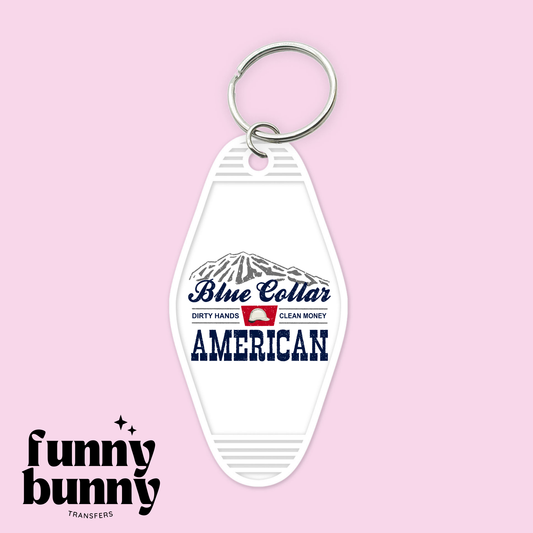 Blue Collar American - Motel Keychain