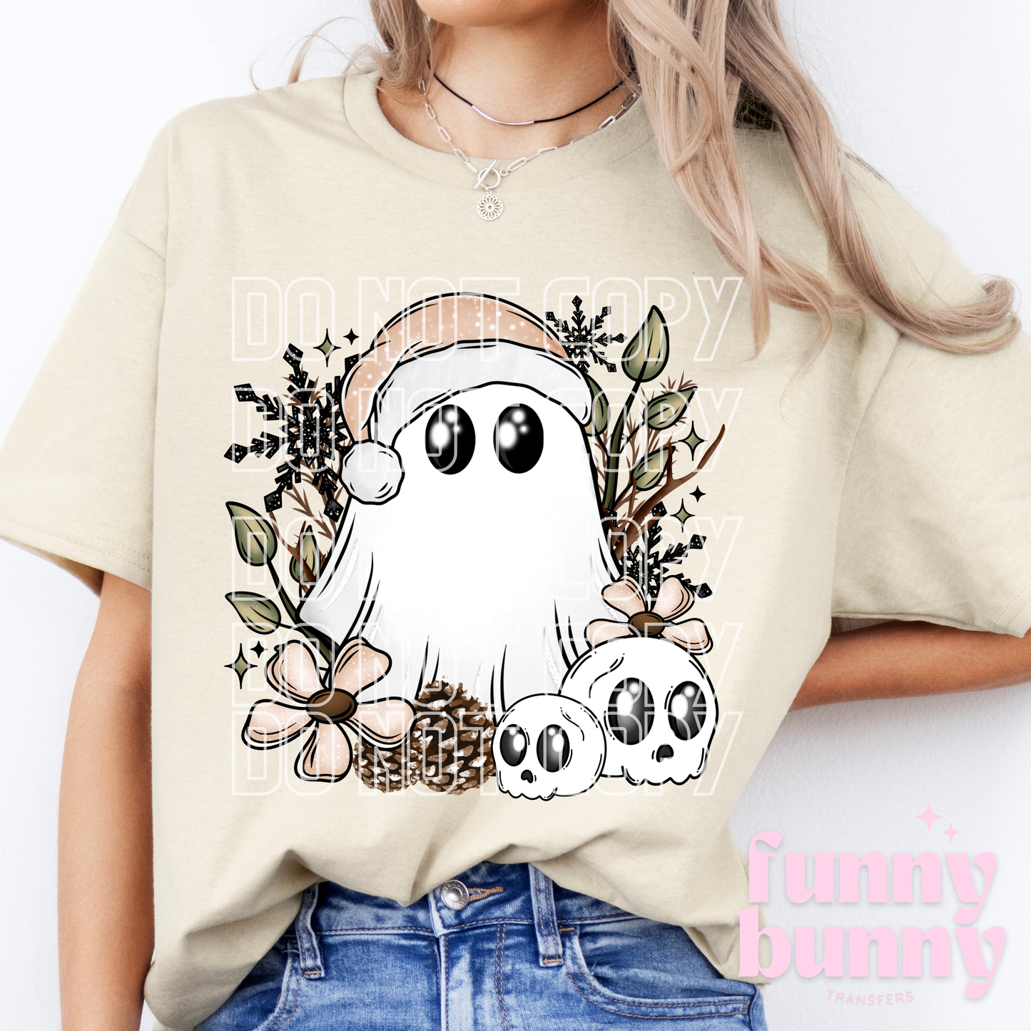 Blush Fall Ghostie - DTF Transfer