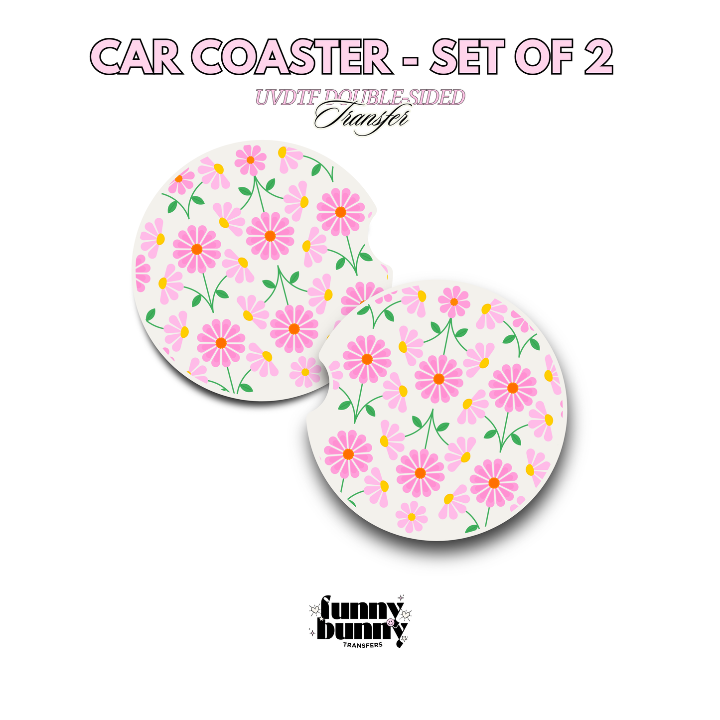 Blush Wildflowers - UVDTF Coaster
