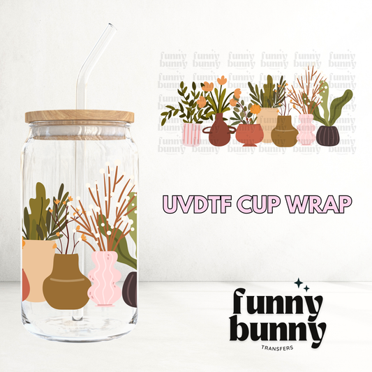 Boho Plants - 16oz UVDTF Cup Wrap