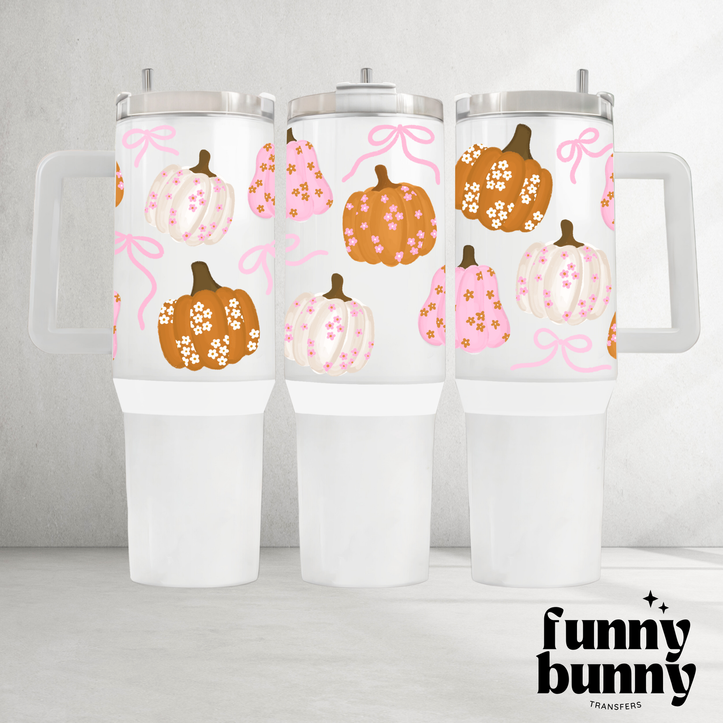 Boho Pumpkins - 40oz UVDTF Tumbler Wrap
