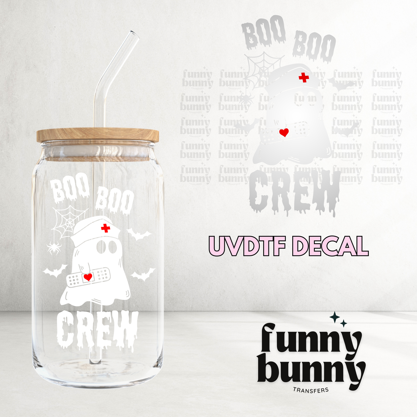 Boo Boo Crew Ghostie - UVDTF Decal