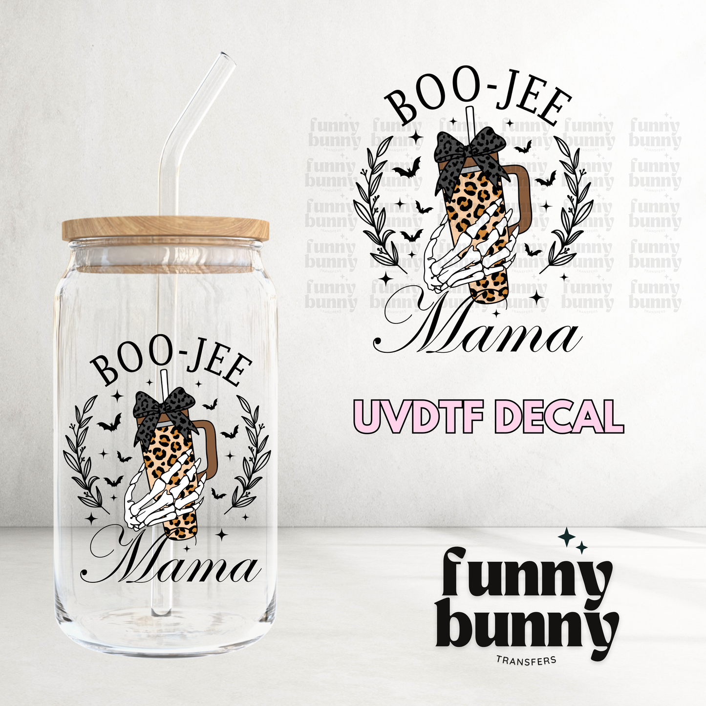 Boo Jee Mama - UVDTF Decal